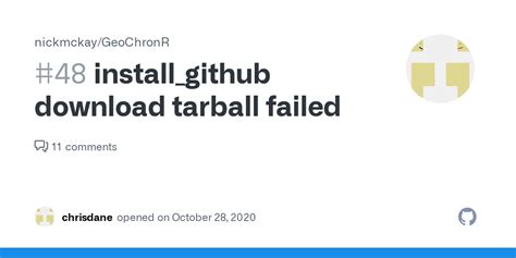 tarball download unpack failed